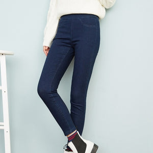 Jeans For Women Go With Skinny Spring/Autumn Trend Pencil Trousers With Straps At The Back