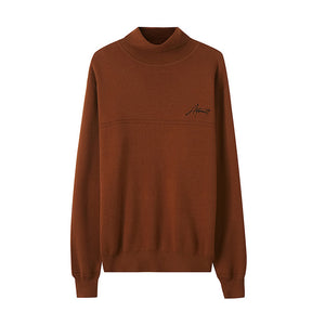 New Brand Turtleneck Sweater Men 2019 Winter Fashion Long Sleeve Knitted Men Cotton Sweater High Quality Clothes