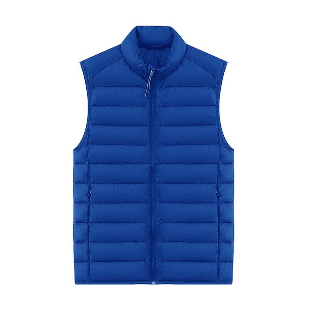 Winter Men Down Vest Fashion Male Sleeveless Vest Jacket Warm Down Jacket Casual Men Sleeveless Jackets