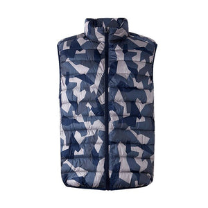 Winter Men Down Vest Fashion Male Sleeveless Vest Jacket Warm Down Jacket Casual Men Sleeveless Jackets