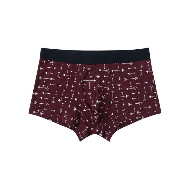 Metersbonwe Boxer Teenagers Male Underwear Men Cotton Underpants Male Panties Underwear Comfortable Boxer Homewear Print Cuecas