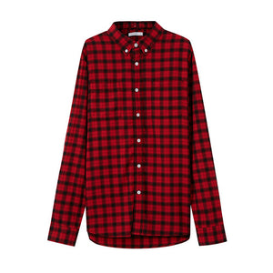 New Men Handsome Long Sleeve Shirt New spring Fashion cotton classic Retro Plaid Shirt