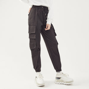 New Spring Casual Overalls Pants For Women Trousers Fashion Handsome student Straight Beam feet cargo pants