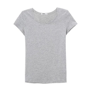 Girls Sports T-shirt for Women Female Solid Short-Sleeved Simple Design Summer New Arrival Minimalism Turtleneck Top