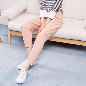 New Casual Pants For Women Trousers Woman High Quality Office Lady Pants Slim fit simple All-match Beam feet Pants