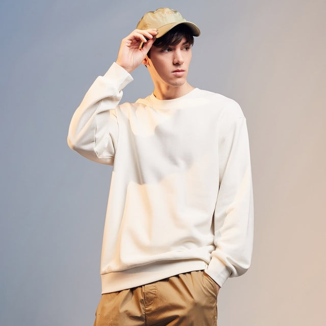 New Spring  Multicolor comfort Sweatshirt Men Knit pullover Solid color Loose trendy handsome Sweatshirt men