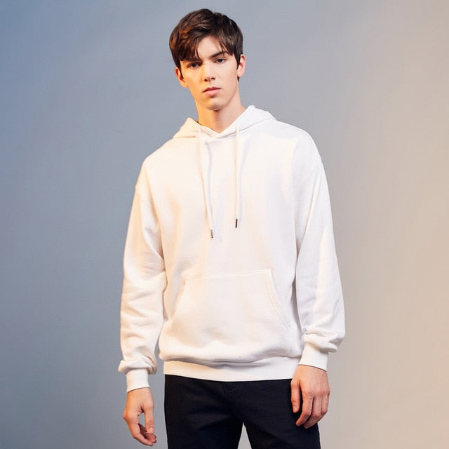 New Spring Base Hoodies Male Hooded Sweatshirts High Quality Solid Color Fashion Unisex Skateboard Hoodies