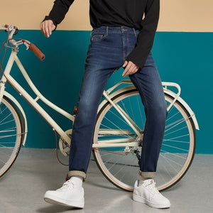 Men Jeans Skinny Streetwear Light Blue Pants Slim Trousers Youth New Casual Trend Slim Jeans Mens