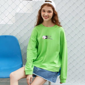 New Spring Sweatshirt Women printing Casual O-Neck Sweatshirt Loose Pullover women fashion Leisure Pop Tops