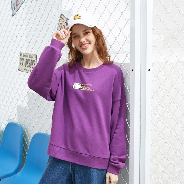 New Spring Sweatshirt Women printing Casual O-Neck Sweatshirt Loose Pullover women fashion Leisure Pop Tops