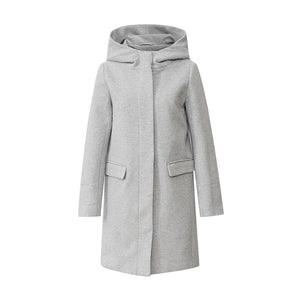 Women Woolen Winter Coat outerwear Hooded clothing Lady Coat Simple and stylish Warm coat