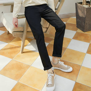 Straight Jeans Men Spring Autumn New Casual Youth Trend Slim Jeans Mens  Pants Men Trousers 756400