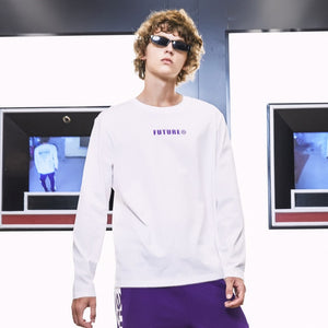 New Spring Long sleeve T-shirt For Couples trend Loose Letter Printing pullover Fashion Men Women T-shirt