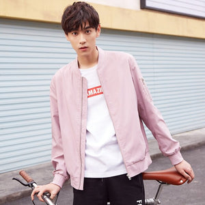 New Men's Casual Jackets Male Fashion Solid Color Jacket Men Overcoat Baseball Jackets Men Pilot Tops men