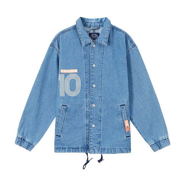 Denim jacket 2020 New Spring autumn men's retro casual denim jacket lapel long sleeve denim bomber jacket