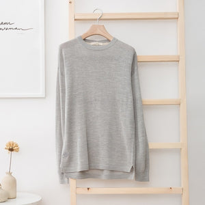 New Brand Linen Sweater Men  Autumn Fashion Long Sleeve Knitted Men Cotton Sweater High Quality Clothes