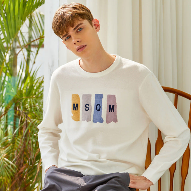 Brand Knitted Sweater Men 2020 New Spring Fashion Long Sleeve Knitted Men fashion Sweater High Quality Clothes