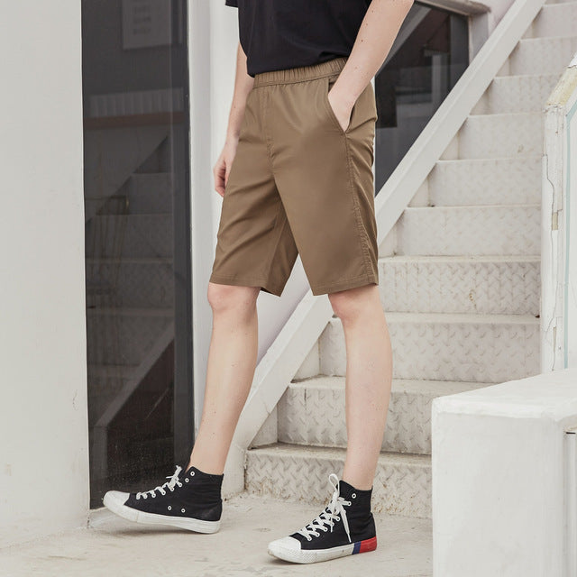 New Men's Summer Casual Shorts Fashion youth Street Shorts Solid Color Breathable Student Short Pants