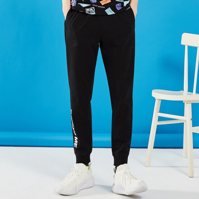 New Men Handsome Sport Pants Spring Autumn Small feet Jogging Trousers printing Fashion Sports Male Brand Trousers