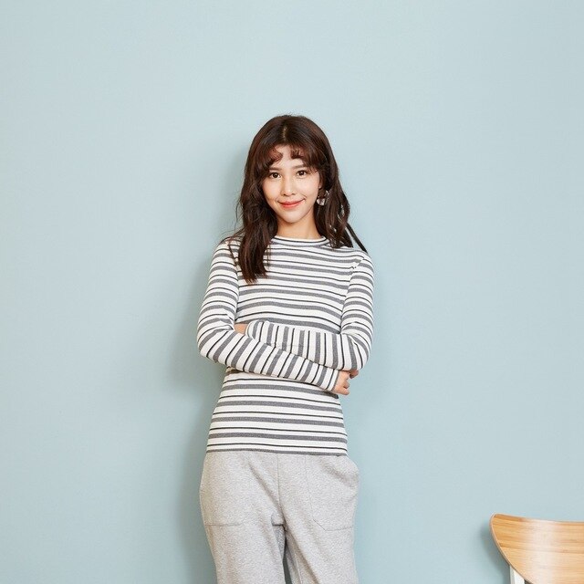 Girls Sweater for Women Long sleeves for Female New Winter Wool Sweater Colorful Striped Clothes