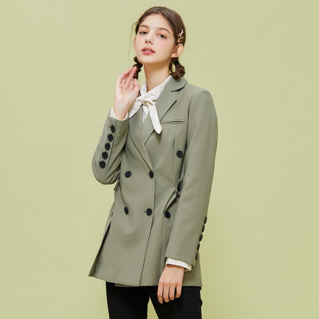 Spring New Blazer Female Casual Trench student fashion Office ladies Temperament Casual Fashion Slim fit tops