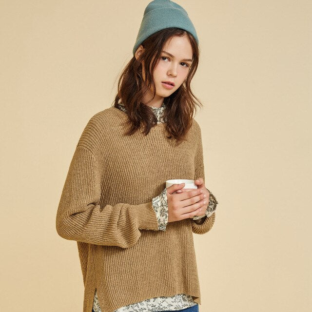 Couples Female Knitted Sweater Women Pullovers Autumn Winter Basic Women Sweaters Korean Style Slim Fit