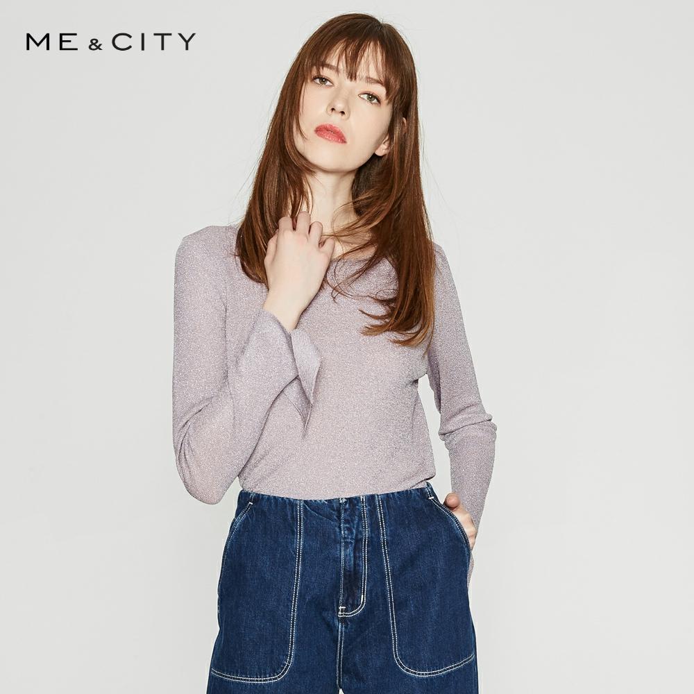 Me&city New Knitted Solid color Sweater Women Pullovers Spring Winter Basic Women Sweaters elegant Slim Fit sweaters