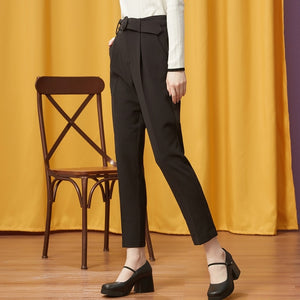 Casual Harems Pants For Women Long Harems Trousers Woman High Quality Stretch Waist Office Lady Pants 753536