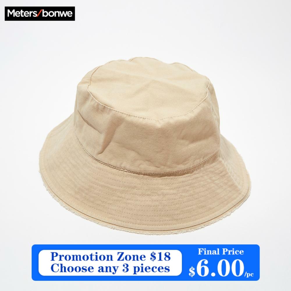 Metersbonwe Men's Bucket Hats Men's Cap 2020 Summer New Fashion Trend Simple Basic Literary Curved fisherman hat 775237