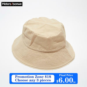 Metersbonwe Men's Bucket Hats Men's Cap 2020 Summer New Fashion Trend Simple Basic Literary Curved fisherman hat 775237