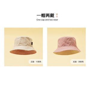 Metersbonwe 2020 Spring New Couples Unisex Foldable Bucket Hat Women Outdoor Sunscreen Cotton One Cap Two Wear Hats