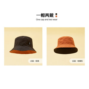 Metersbonwe 2020 Spring New Couples Unisex Foldable Bucket Hat Women Outdoor Sunscreen Cotton One Cap Two Wear Hats