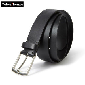 Metersbonwe Belt Men 2020 New Summer Casual Simple Wild Pure Color Buckle Men Handsome Leather Belt