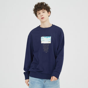 New Spring Sweatshirt Men Handsome Loose Printing Sweatshirt Fashion Men's Skateboard Sweatshirts