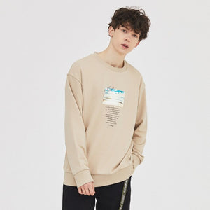 New Spring Sweatshirt Men Handsome Loose Printing Sweatshirt Fashion Men's Skateboard Sweatshirts