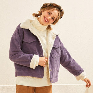 Winter ladies lambswool Jackets Cotton Coat Padded Parkas Female Outwear Warm Corduroy Clothing