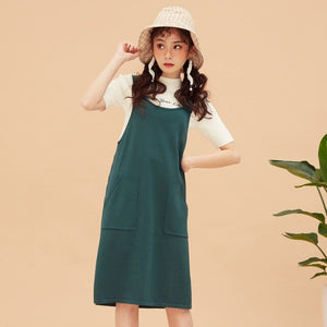 Brand knitted halter sweater women dress spring