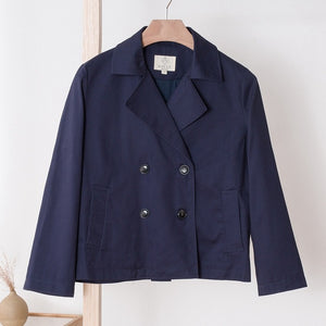 Women's jackets fall 2018 new classic double-breasted jacket