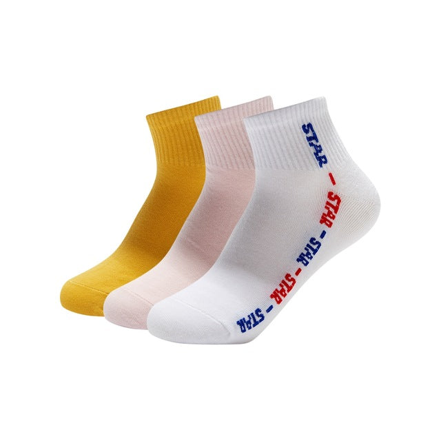 Metersbonwe Female Casual Cotton Socks Knitting Sock Women Spring Fall Girl Ladies Festival Gifts Accessories 230880