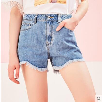 Sweet Denim Shorts For Women Brushed Jeans  New Summer  Trendy Casual  High Waist Shorts Fashion Brand Shorts