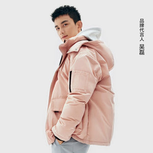 Winter For Men's Duck down Hooded jacket Couples can wear down jackets Outdoor Winter Male casual down jacket Coat