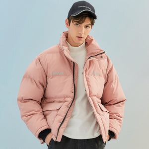 Men's Winter Padded coat Casual Coat Warm Men Winter High collar Coat Windproof Padded