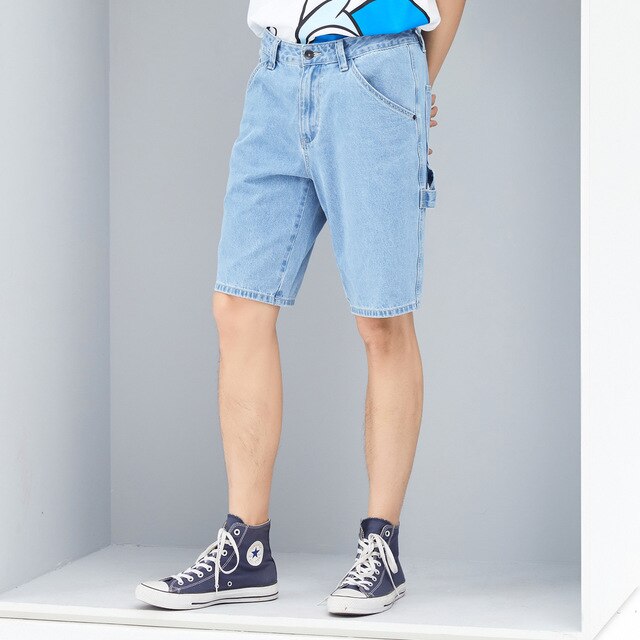 New Men's Summer Casual Denim shorts Fashion trend Style Streetwear Shorts Solid Color Breathable shorts