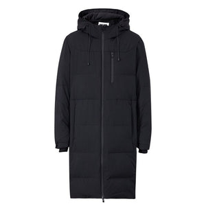 New Down Winter Jackets Business Long Thick Winter Down Coat Men Solid Fashion Overcoat Outerwear Warm 229411