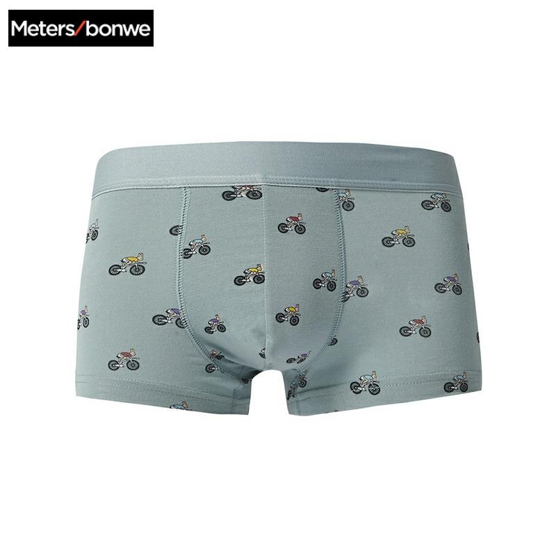 Metersbonwe Boxer Teenagers Male Underwear Men Cotton Underpants Male Panties Underwear Comfortable Homewear Fun print panties