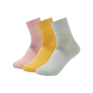 Metersbonwe Female Cotton Socks Candy Colours Knitting Mid Length Socks Women Spring Fall Girl Ladies Festival Gifts Accessories