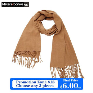 Metersbonwe Men Scarf British Style Solid Scarf Winter  Warm Fashion Classical for Men Scarves