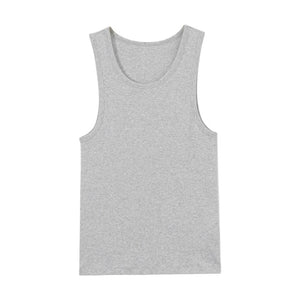 Metersbonwe vest 2020 men's spring new non-marking youth simple cotton comfortable round neck underwear men Home Clothes