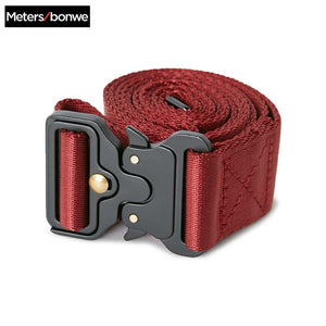 Metersbonwe Peking Opera Series Braided Solid color belt men 2020 Summer new casual Handsome Men's belt with automatic buckle