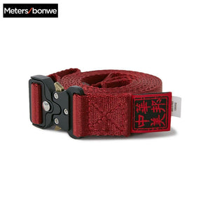 Metersbonwe Peking Opera Series Braided Solid color belt men 2020 Summer new Handsome Men's with automatic buckle belt 232339